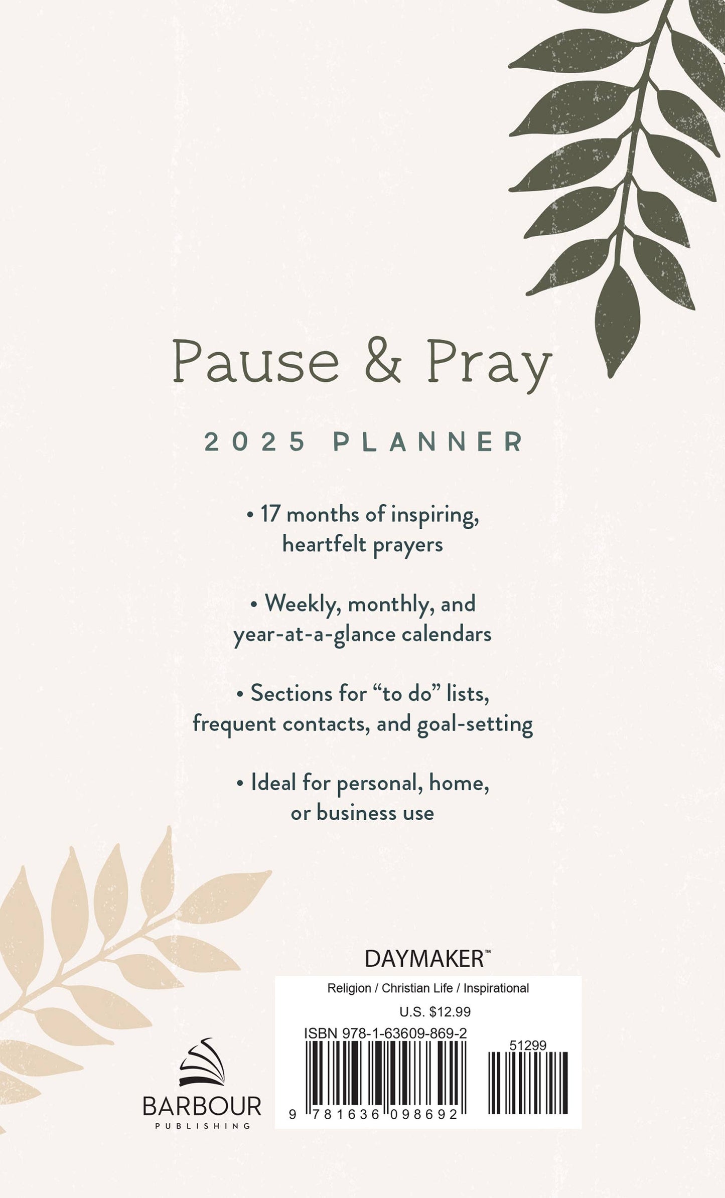 2025 Planner Pause and Pray