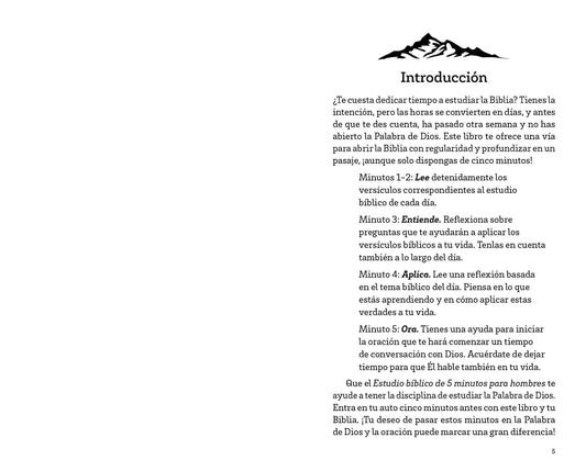 Estudio bíblico de 5 minutos para hombres