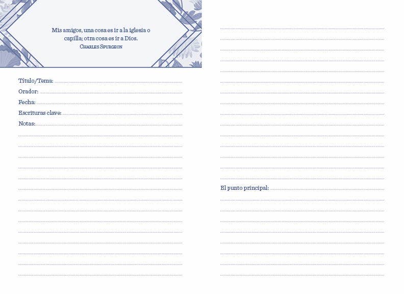 Diario de notas de sermones