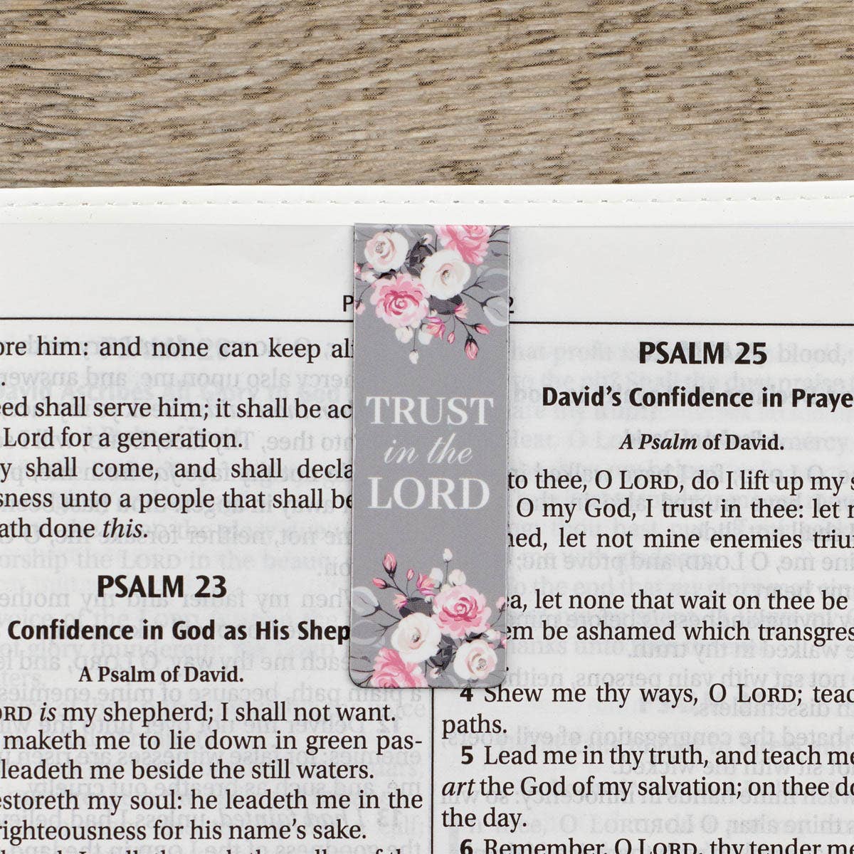 Magnetic Bookmark Set Pink Roses