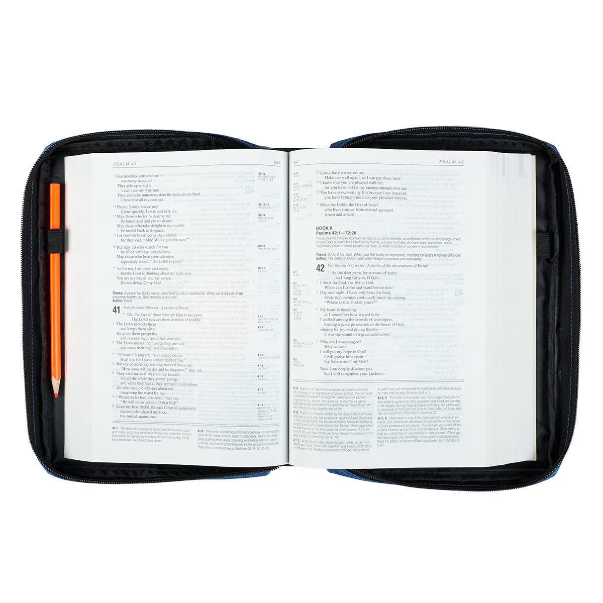 Bible Cover Value Blue Through Christ Phil. 4:13: Large