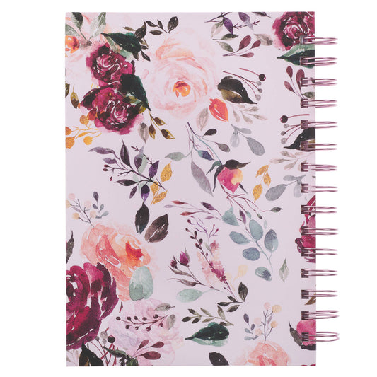 Diario Espiral Rosado Floral Los Planes Jer. 29:11
