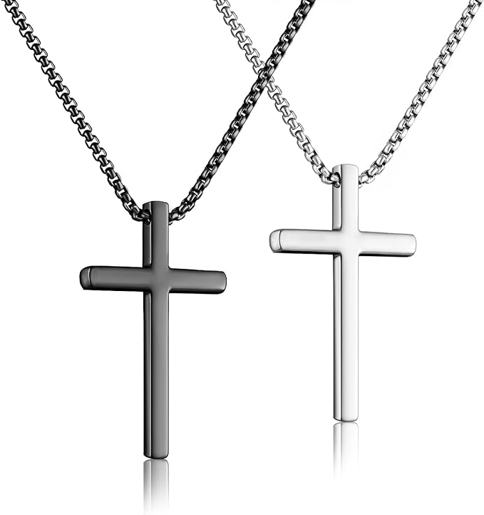 Men Cross Pendant Necklace