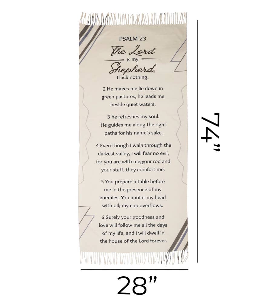 Shawl Fashion Prayer Psalm 23
