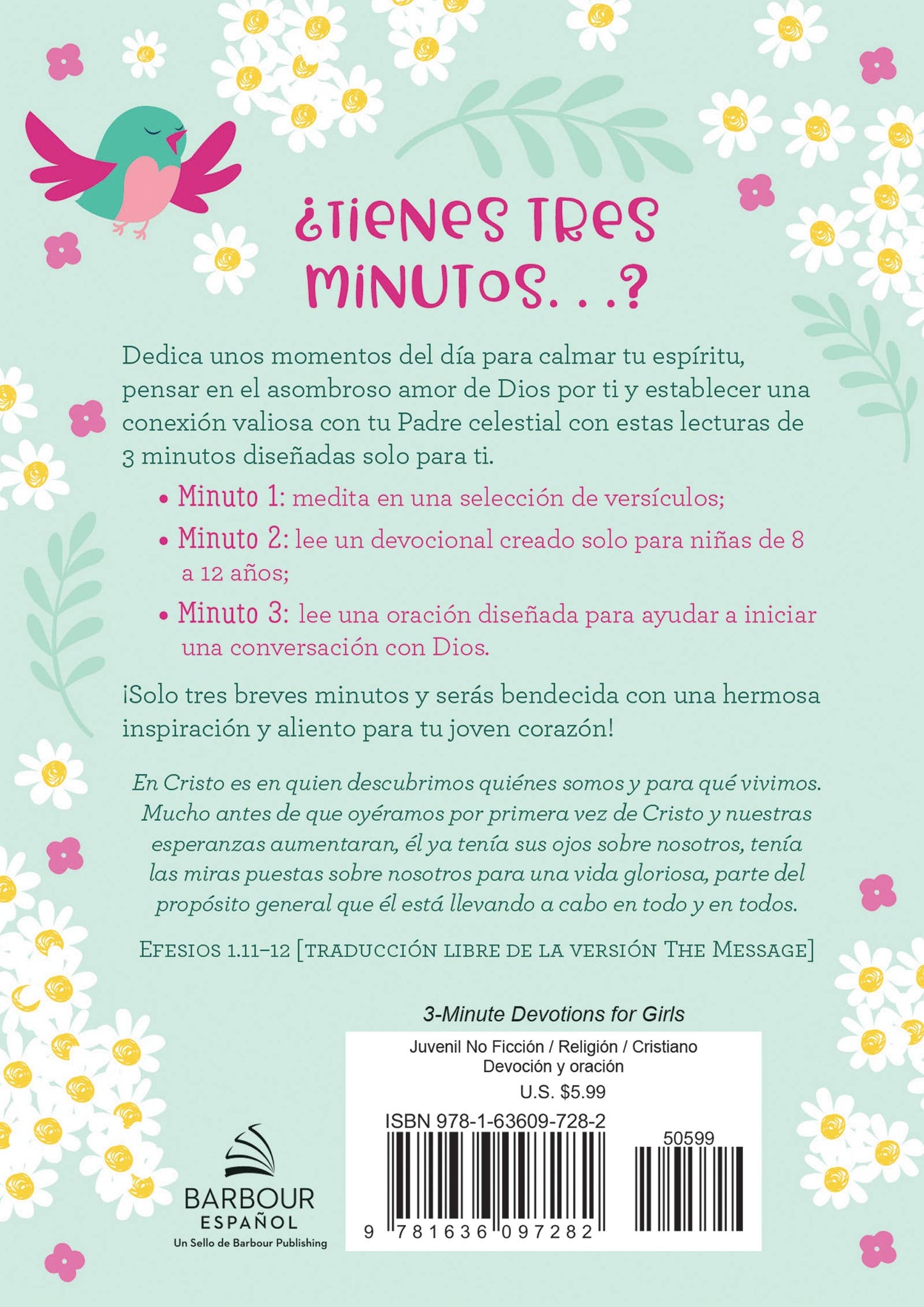 Devocionales de 3 minutos para niñas