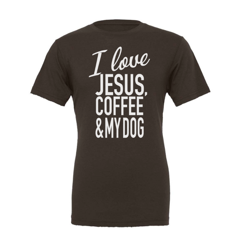 I Love... (Jez Edition)-Choco. Brown Fine Jersey T-shirt