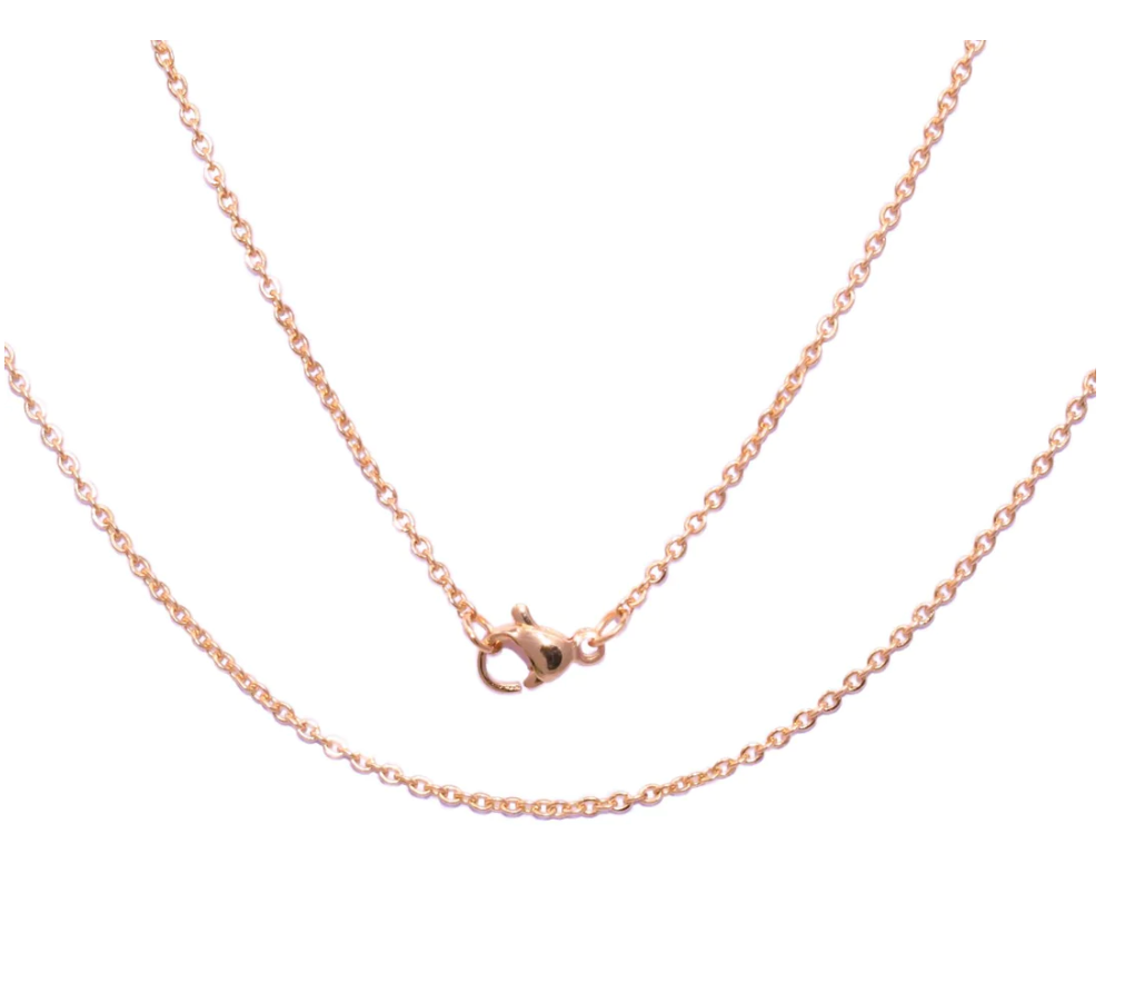 Strong- Rose Gold Necklace With Verse Tag