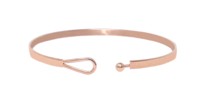 Be Still- Rose Thin Hook Bracelet