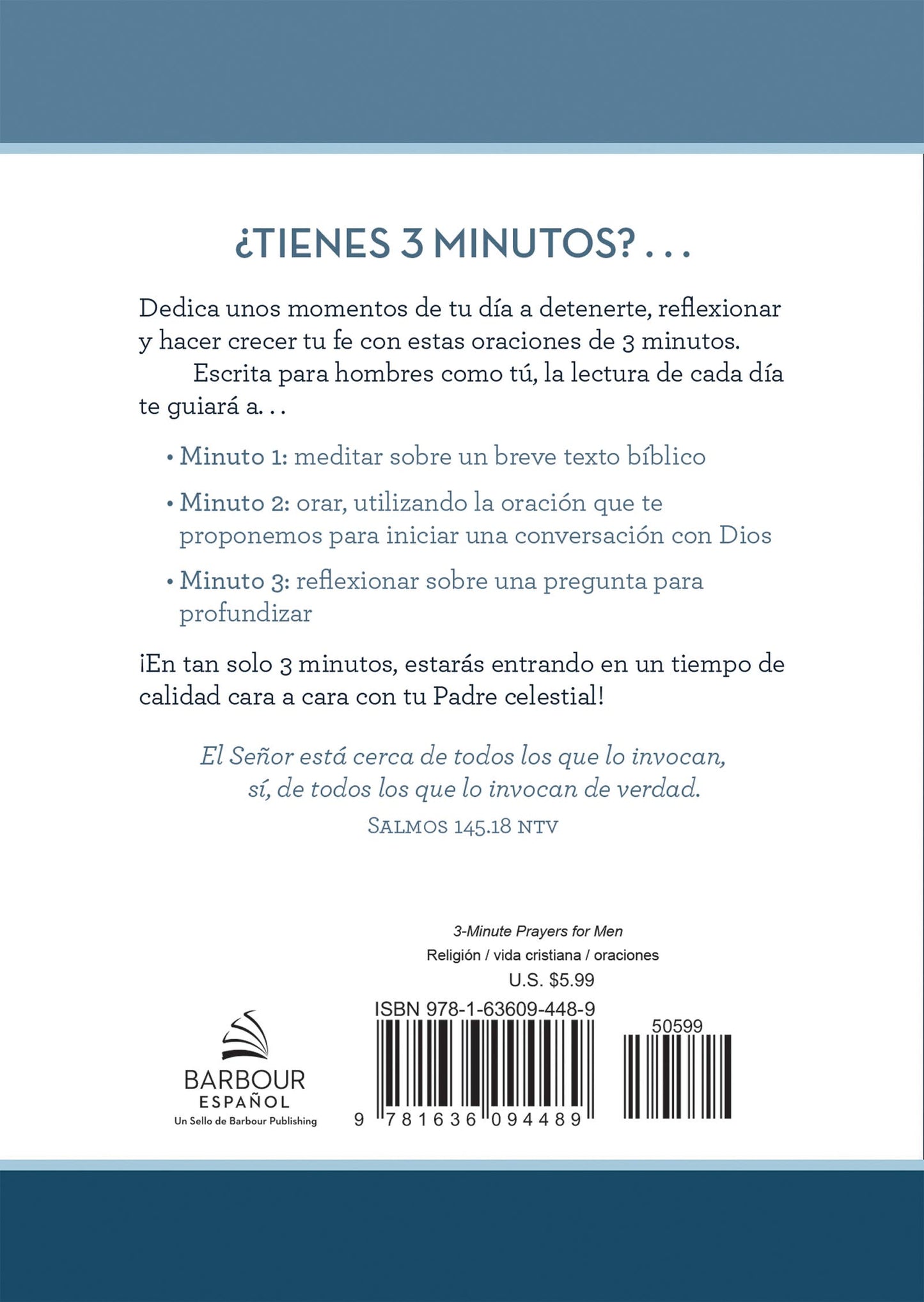 Oraciones de 3 minutos para hombres
