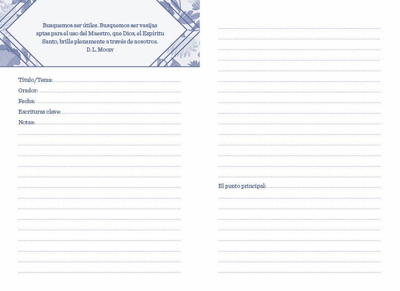 Diario de notas de sermones