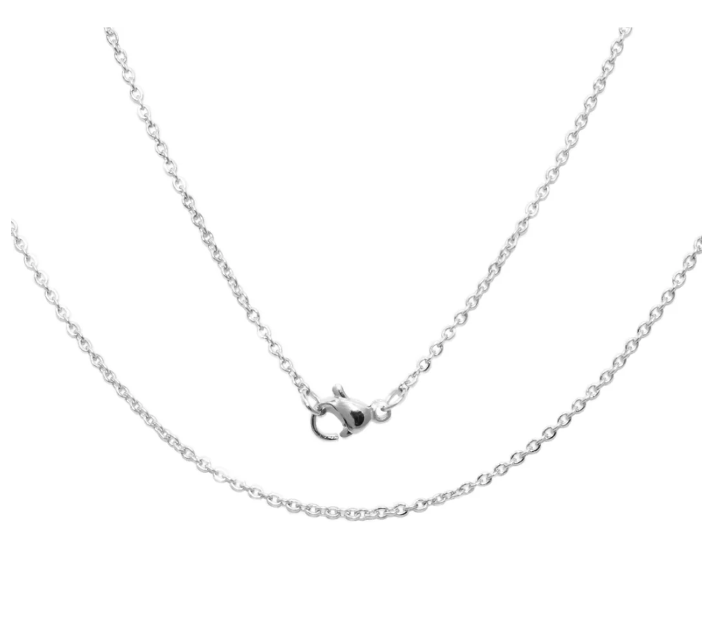Strong- Silver Necklace With Verse Tag