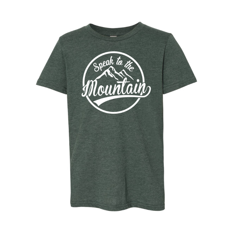 Speak to the Mountain- Youth Unisex Jersey Short Sleeve Tee
