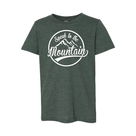 Speak to the Mountain- Youth Unisex Jersey Short Sleeve Tee