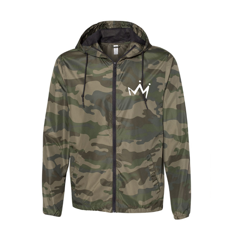 Savior- Forest Camo Light Weight Windbreaker Zip Jacket