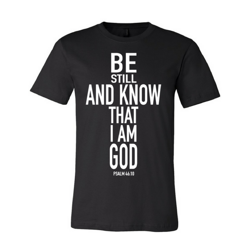 Be Still-Black Unisex Fine Jersey T-shirt