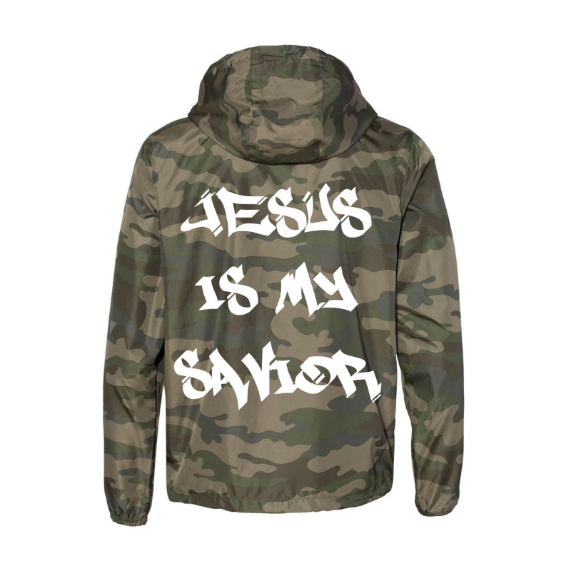 Savior- Forest Camo Light Weight Windbreaker Zip Jacket