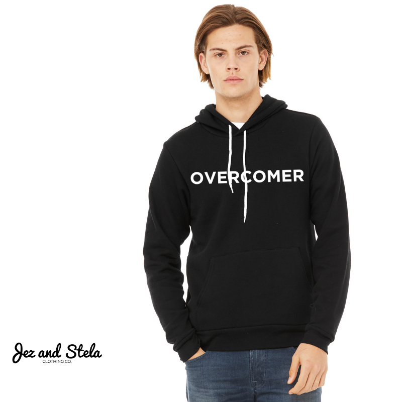 Overcomer- Black Unisex Pullover Hoody