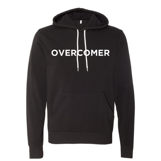 Overcomer- Black Unisex Pullover Hoody