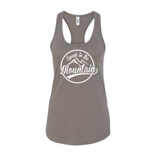 Speak to the Mountain- Women's Ideal Racerback Tank