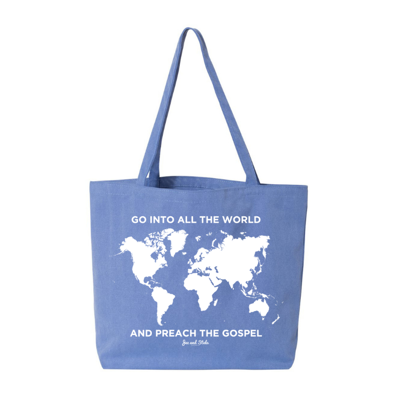 Spread the Gospel- Pigment Dyed Premium Canvas Tote