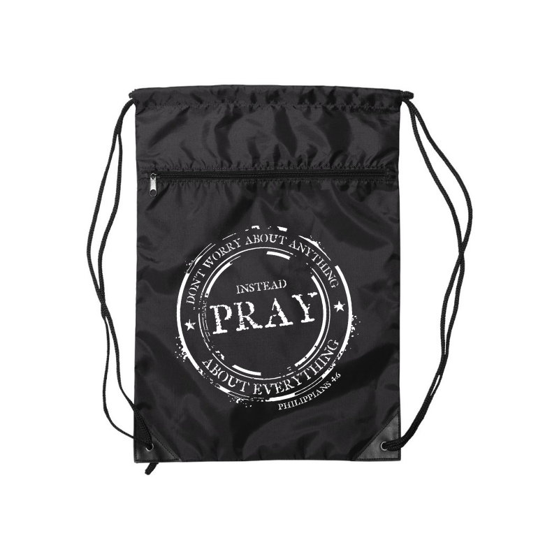 Instead Pray- Drawstring Backpack