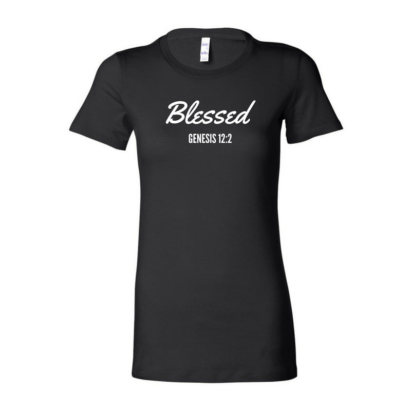 Blessed- Ladies Black Fine Jersey Tee