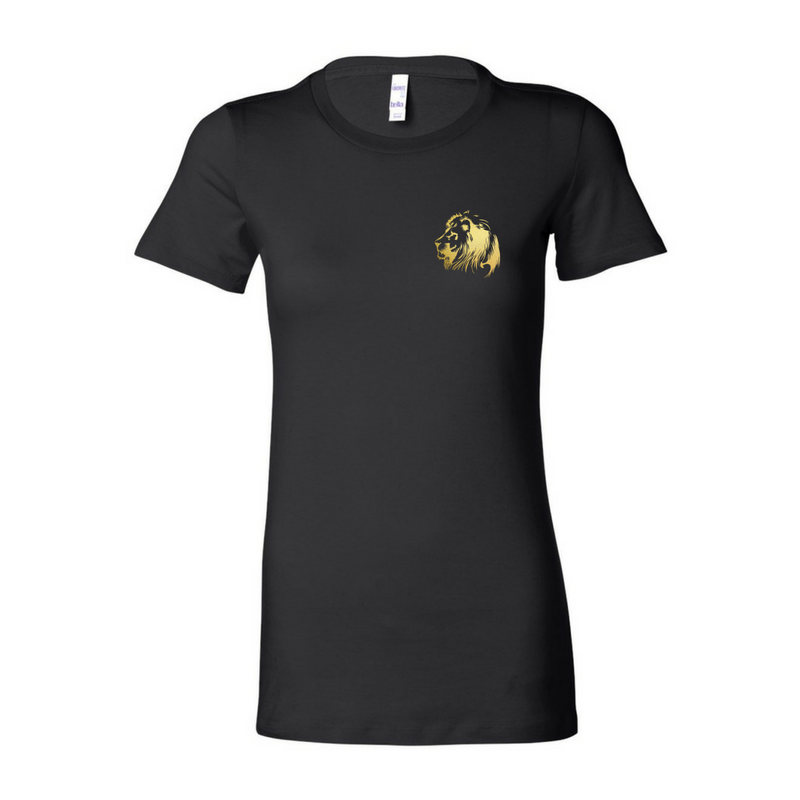 Lion of Judah- Ladies Black Fine Jersey Tee