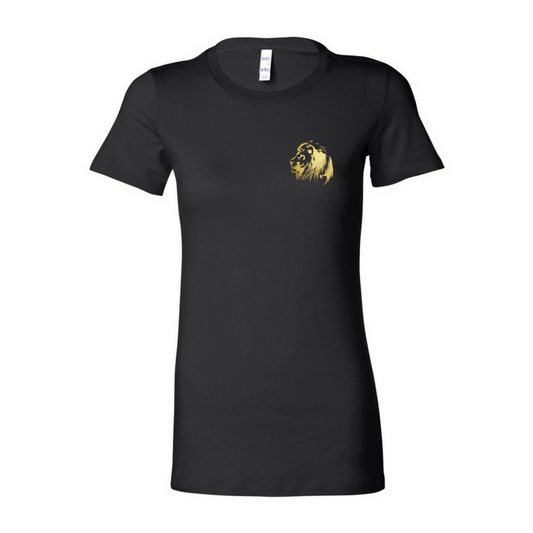 Lion of Judah- Ladies Black Fine Jersey Tee