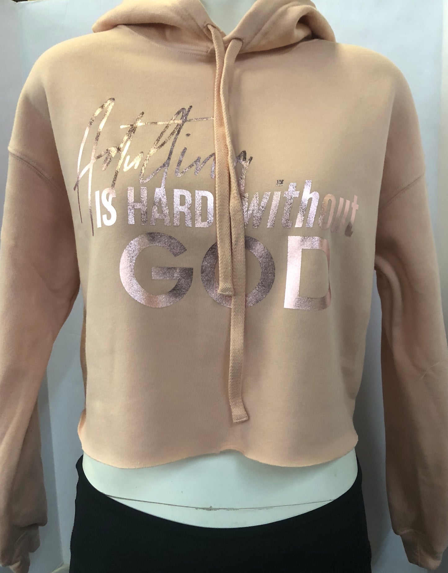 Adulting is Hard-Women's Cropped Fleece Hoodie