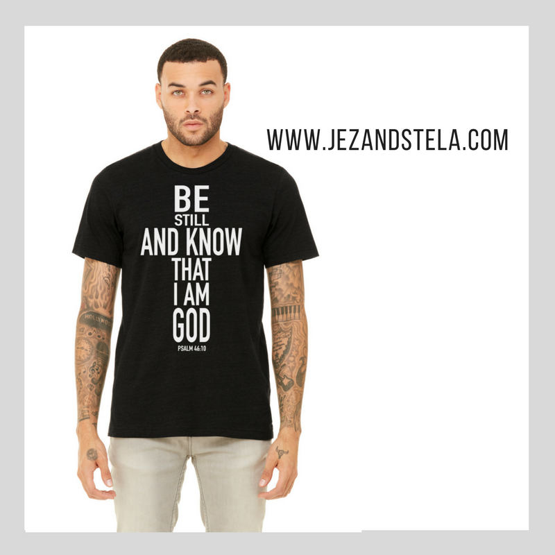 Be Still-Black Unisex Fine Jersey T-shirt