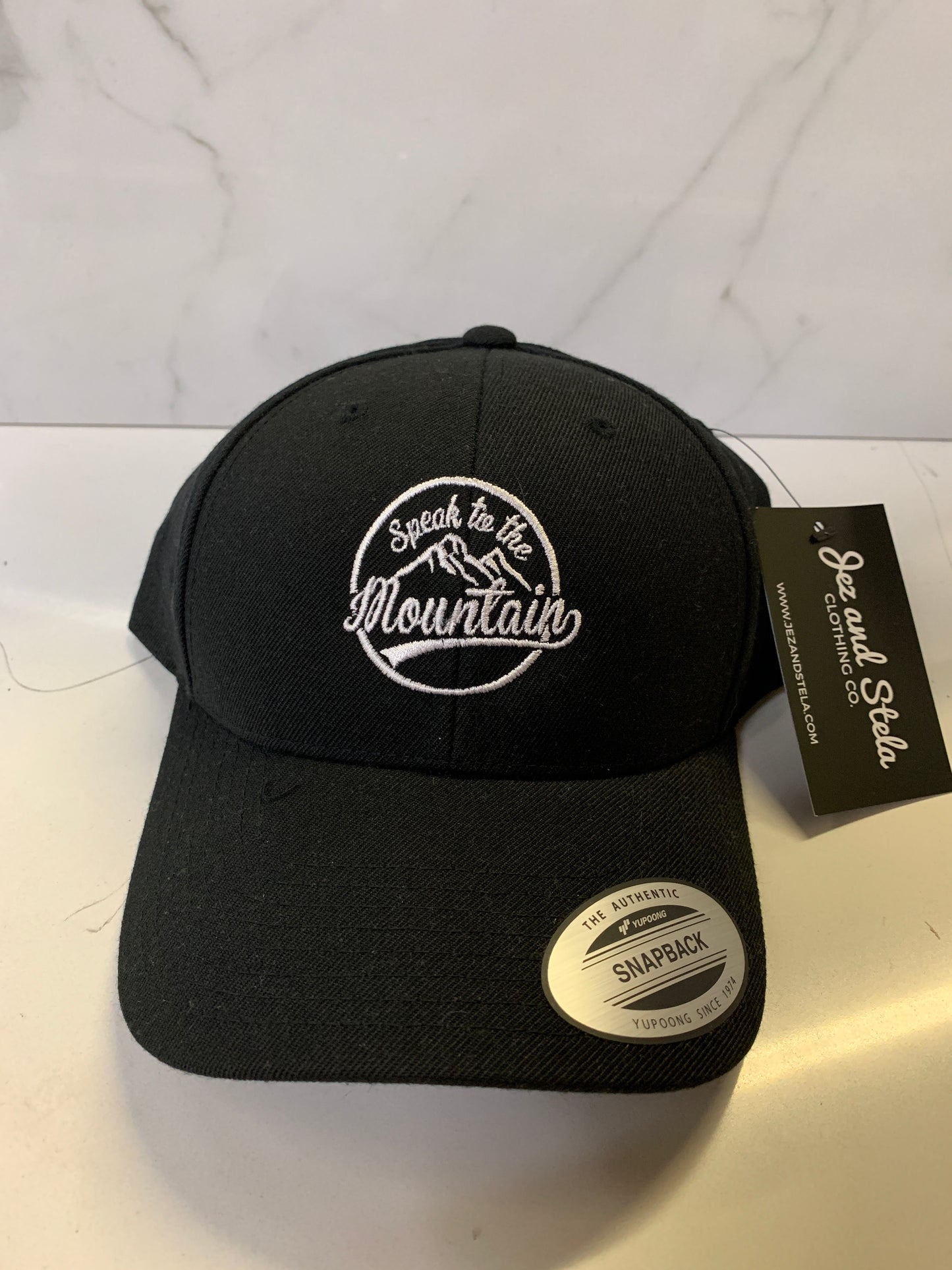 Speak to the Mountain- (Black) YP Classics™ Premium Curved Visor Snapback Cap