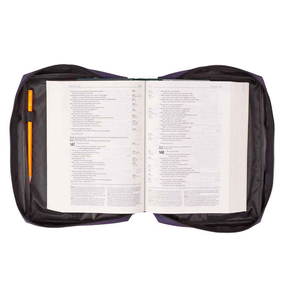 Bible Cover Value Purple Ichthus Patch: Medium