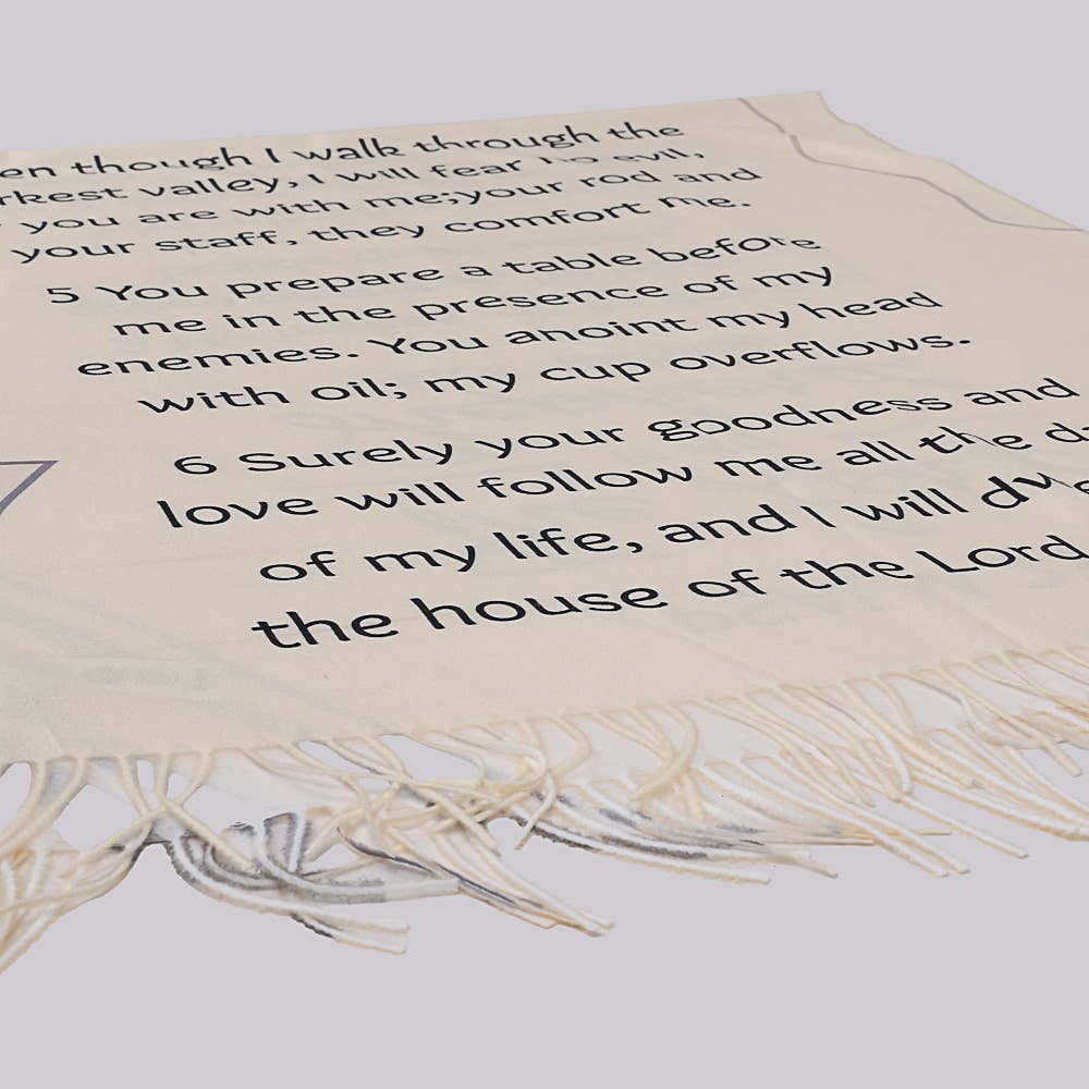 Shawl Fashion Prayer Psalm 23