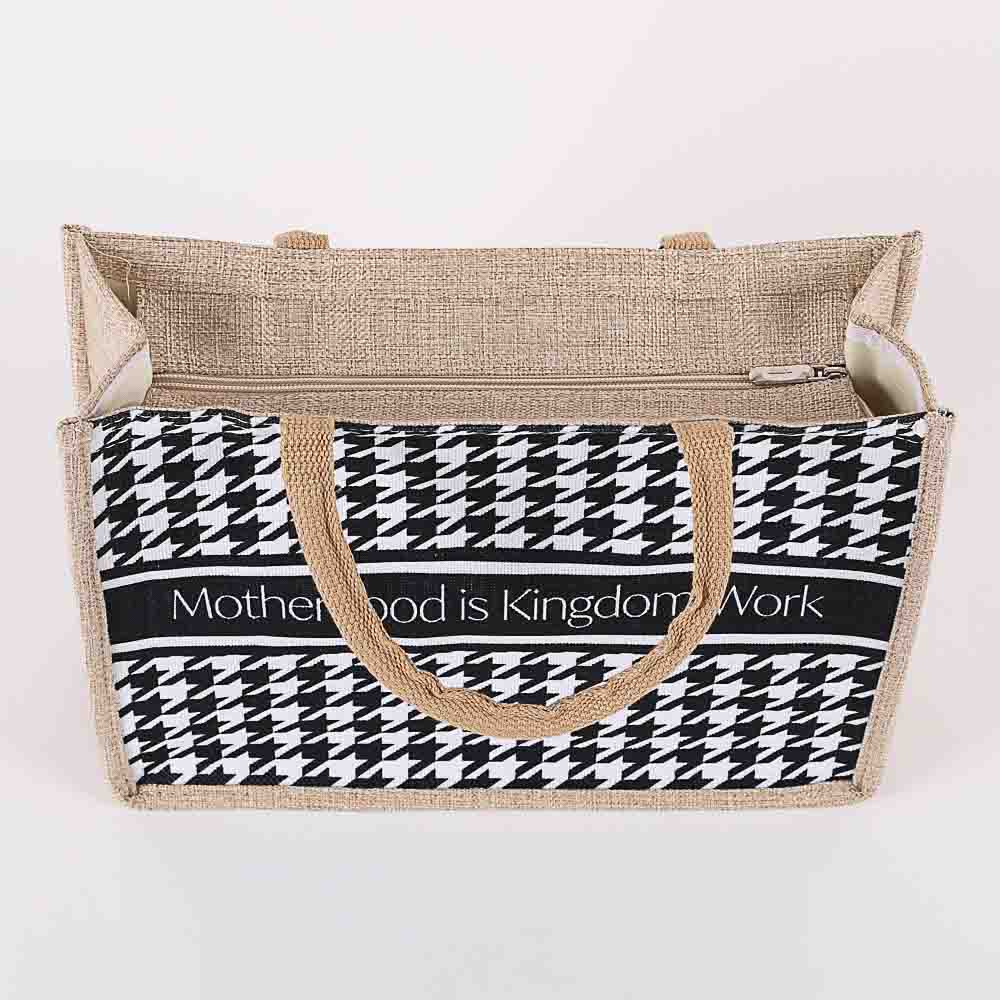 Tote Canvas Motherhood Is Kingdom Work
