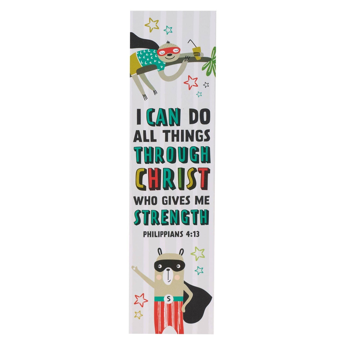 I Can Do All Things Superhero Teacher Bookmark Set - Phil 4