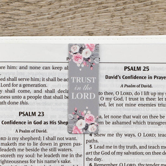 Magnetic Bookmark Set Pink Roses