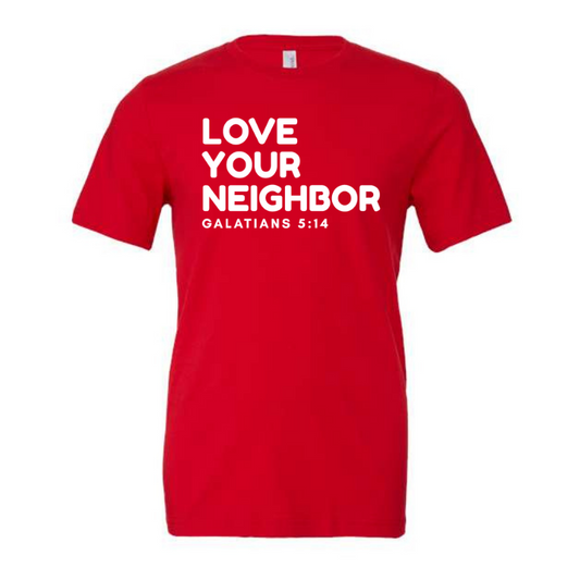 Neighbor-Red Unisex Fine Jersey T-shirt