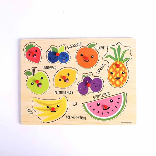 Puzzle Wood Peg Fruit Of The Spirit