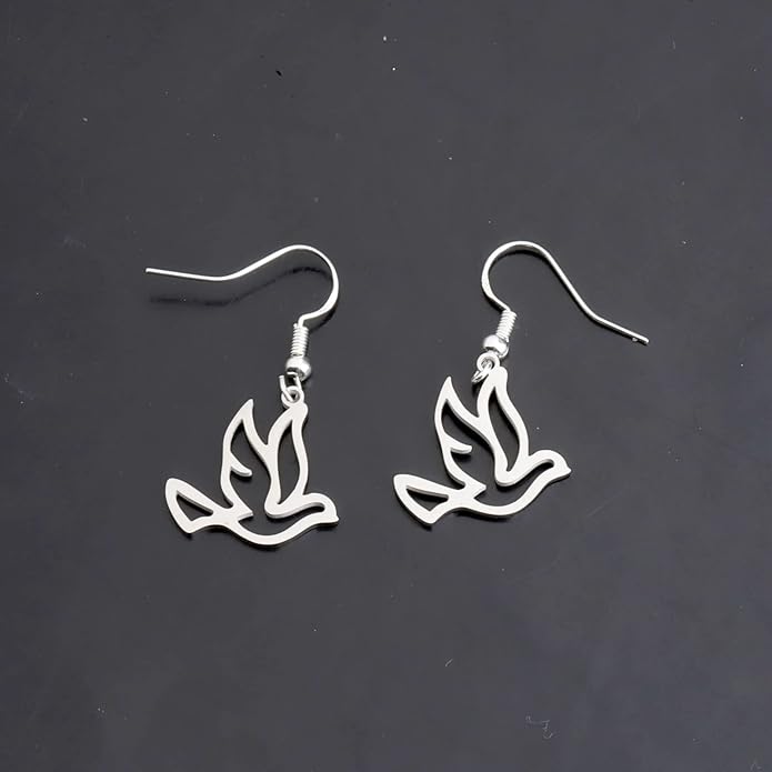 Soaring Dove Earrings-Sterling Silver