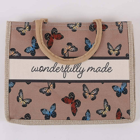 Tote Canvas Wonderfully Made Butterflies