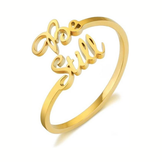 Be Still Gold Ring