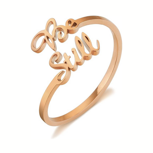 Be Still Rose Gold Ring