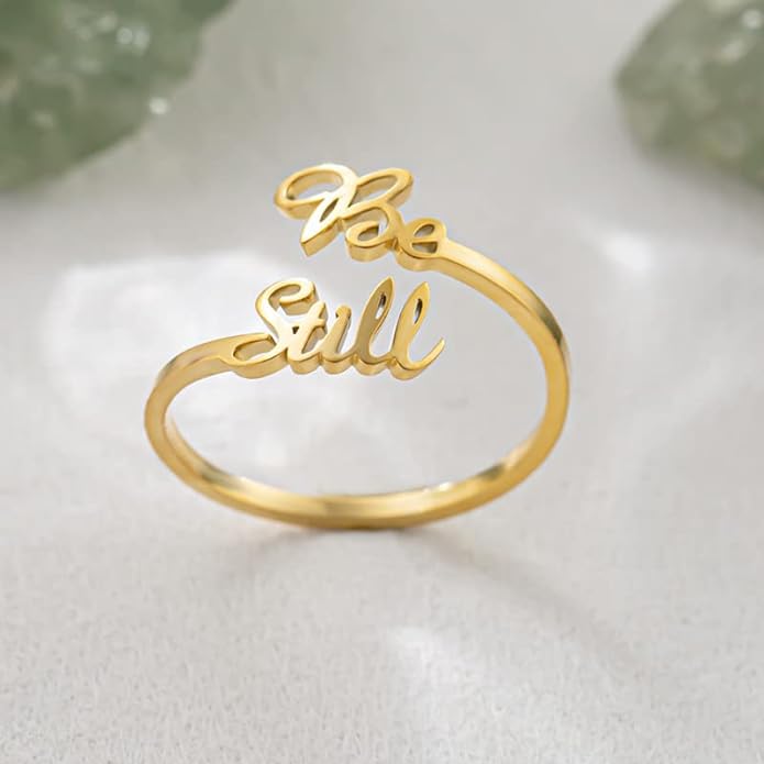 Be Still Gold Ring
