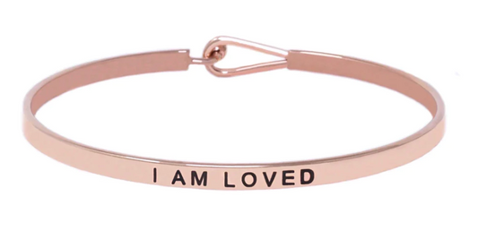I am Loved- Rose Thin Hook Bracelet