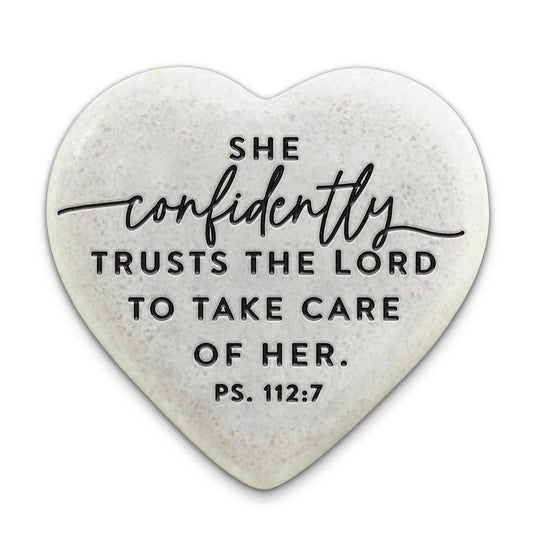 LCP Scripture Stone Hope Hearts Trusts - Heart Stone