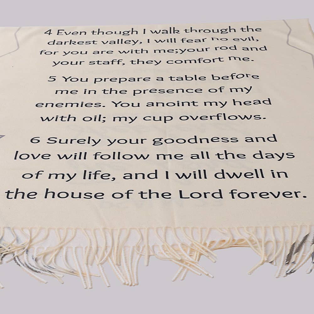 Shawl Fashion Prayer Psalm 23