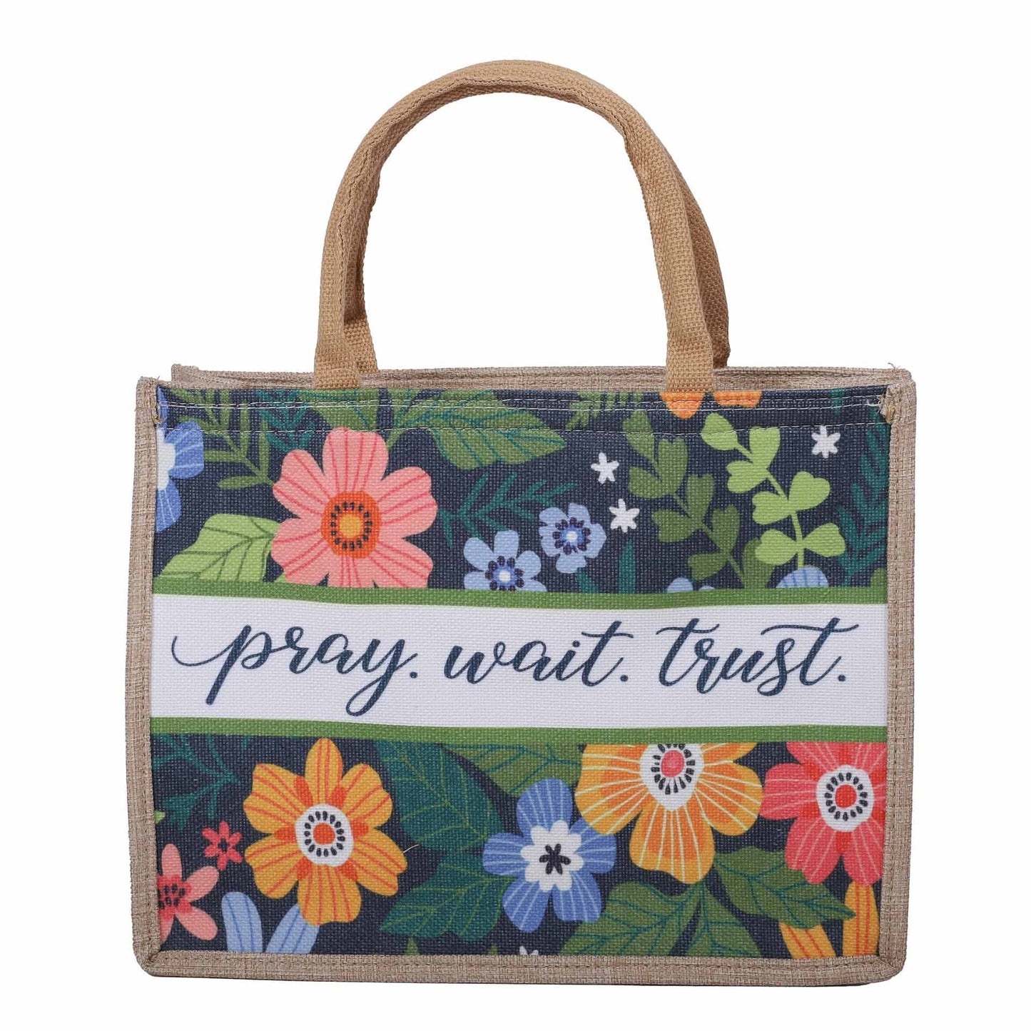 Tote Canvas Pray Wait Trust