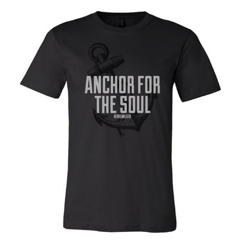 Anchor-Black Unisex Fine Jersey T-shirt
