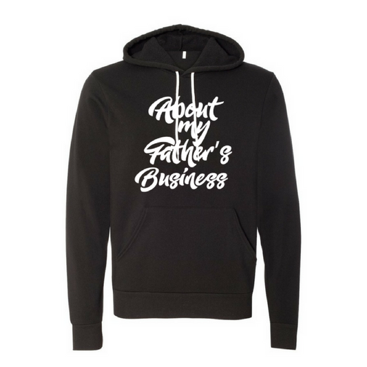 About My Father's-Black Unisex Pullover Hoody