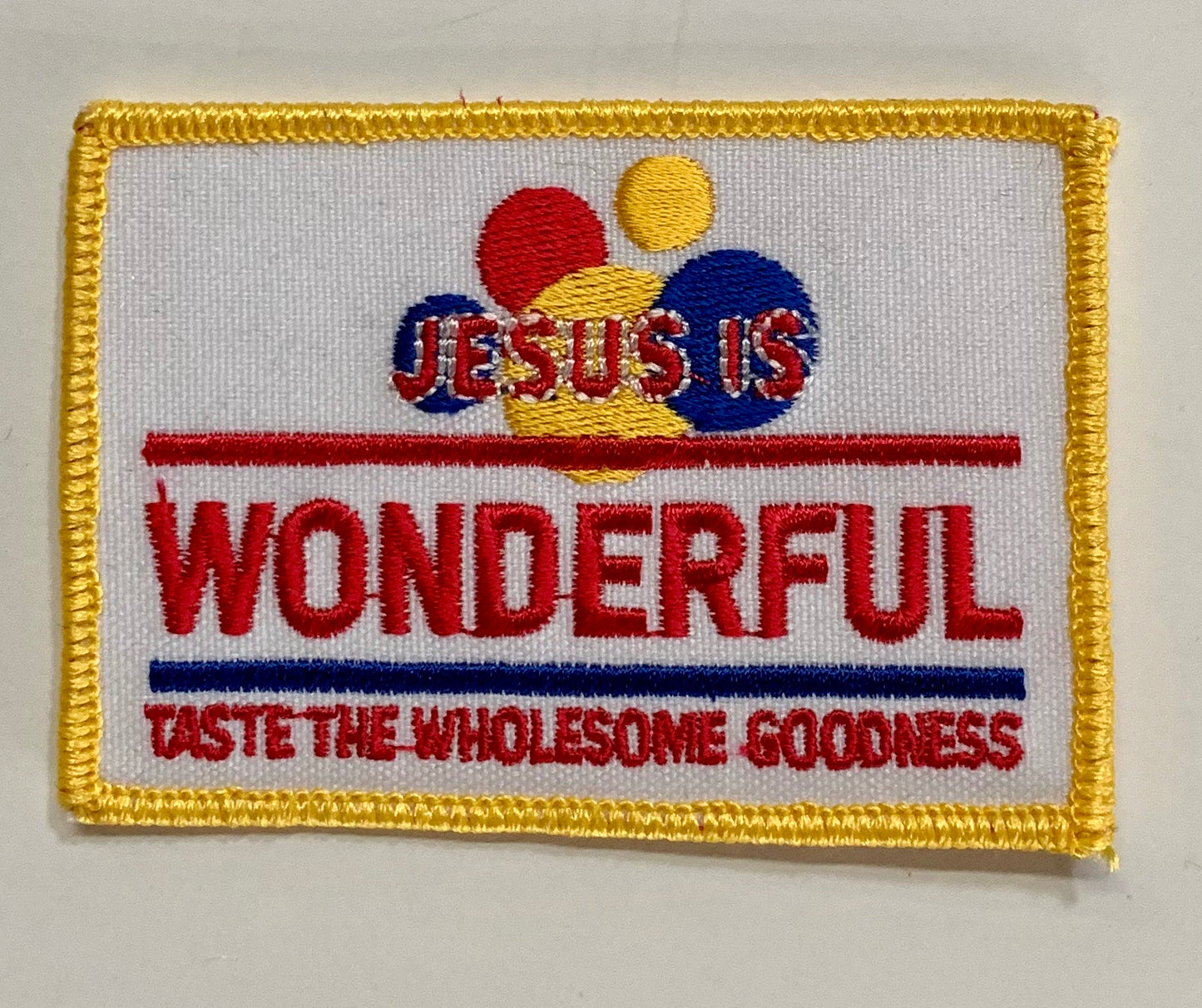 Wonderful-Embroidered Patch
